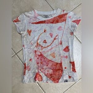 3/$18 Whimsical girls large burnout tee shirt
